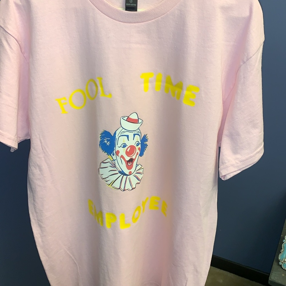 NEW! FOOL TIME EMPLOYEE TEE